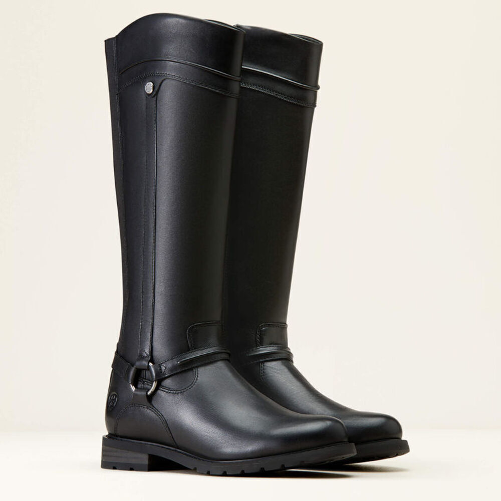 NEW Ariat Women's 5.5 Scarlet H2O Riding Boots Tall Black Leather Waterproof